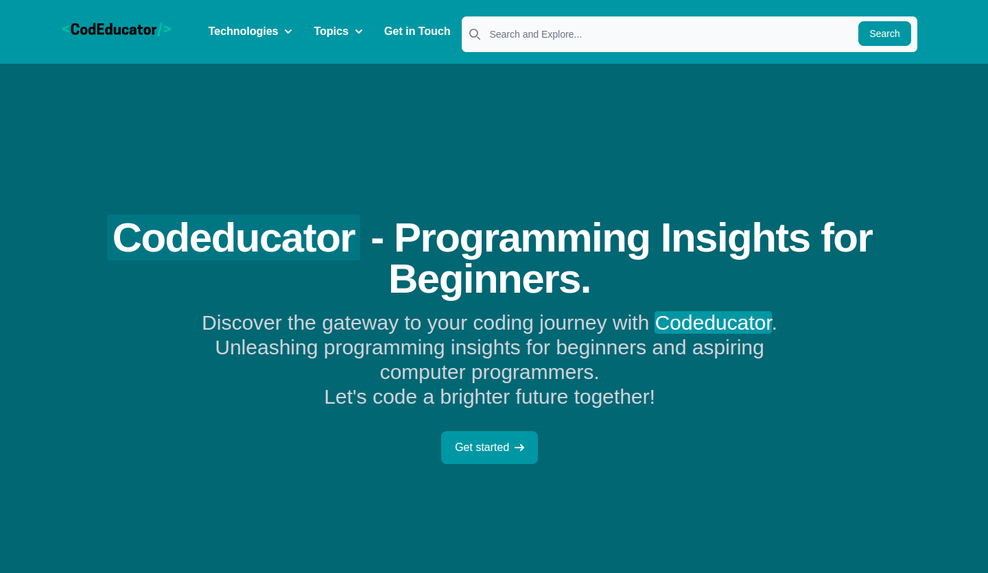 Codeducator screenshot